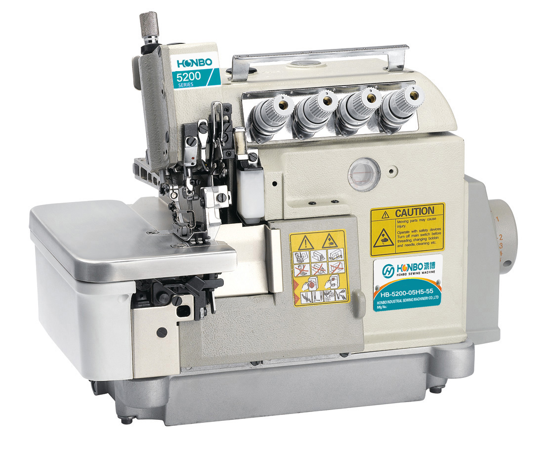 HB-5200-05H5-55 ultra underwear heavy material 2 needles 5 threads high speed overlock sewing machine