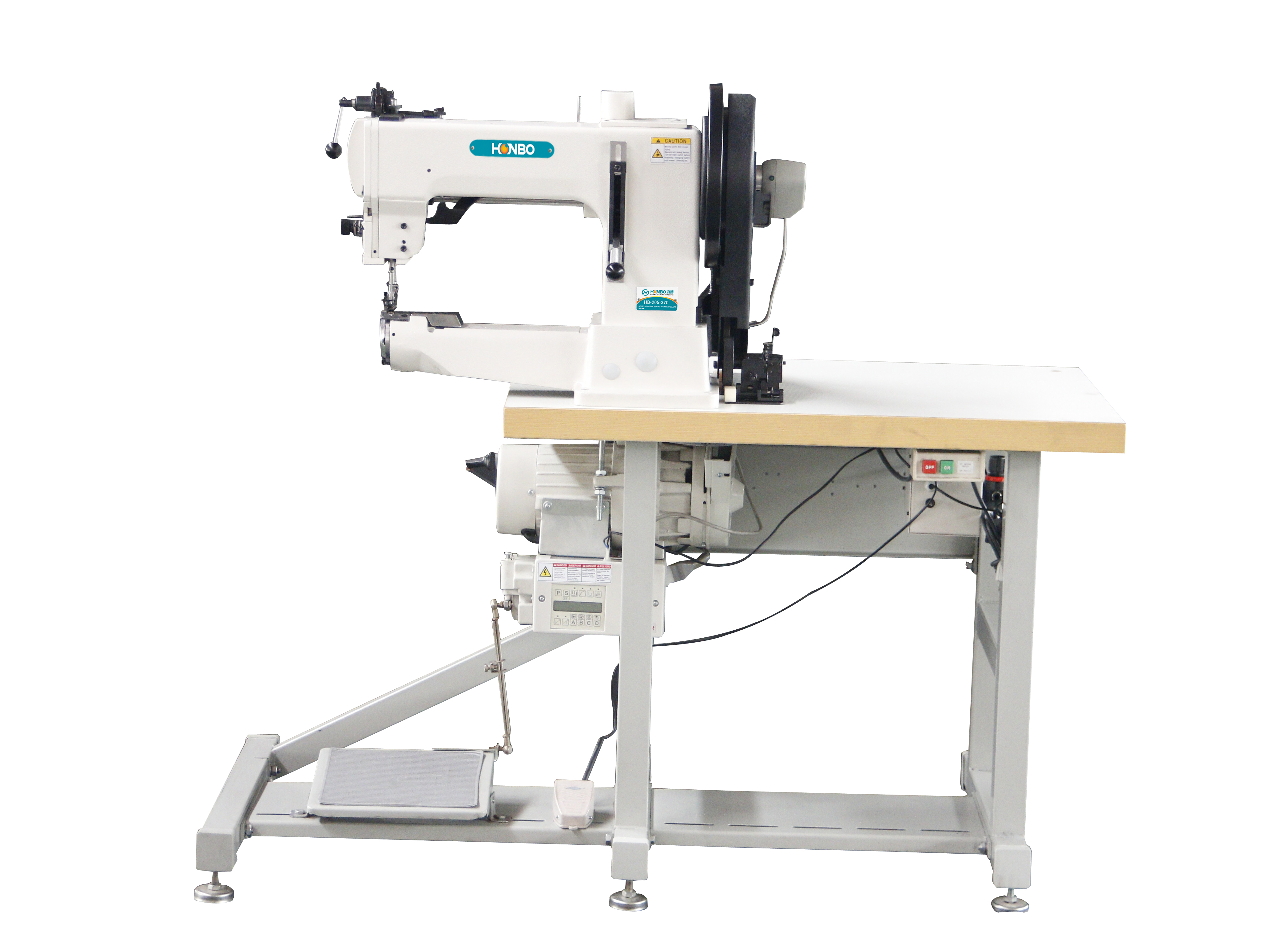 HB-205-370 Favorable Price heavy duty luggage cushion cylinder-bed lockstitch sewing Machine with Table