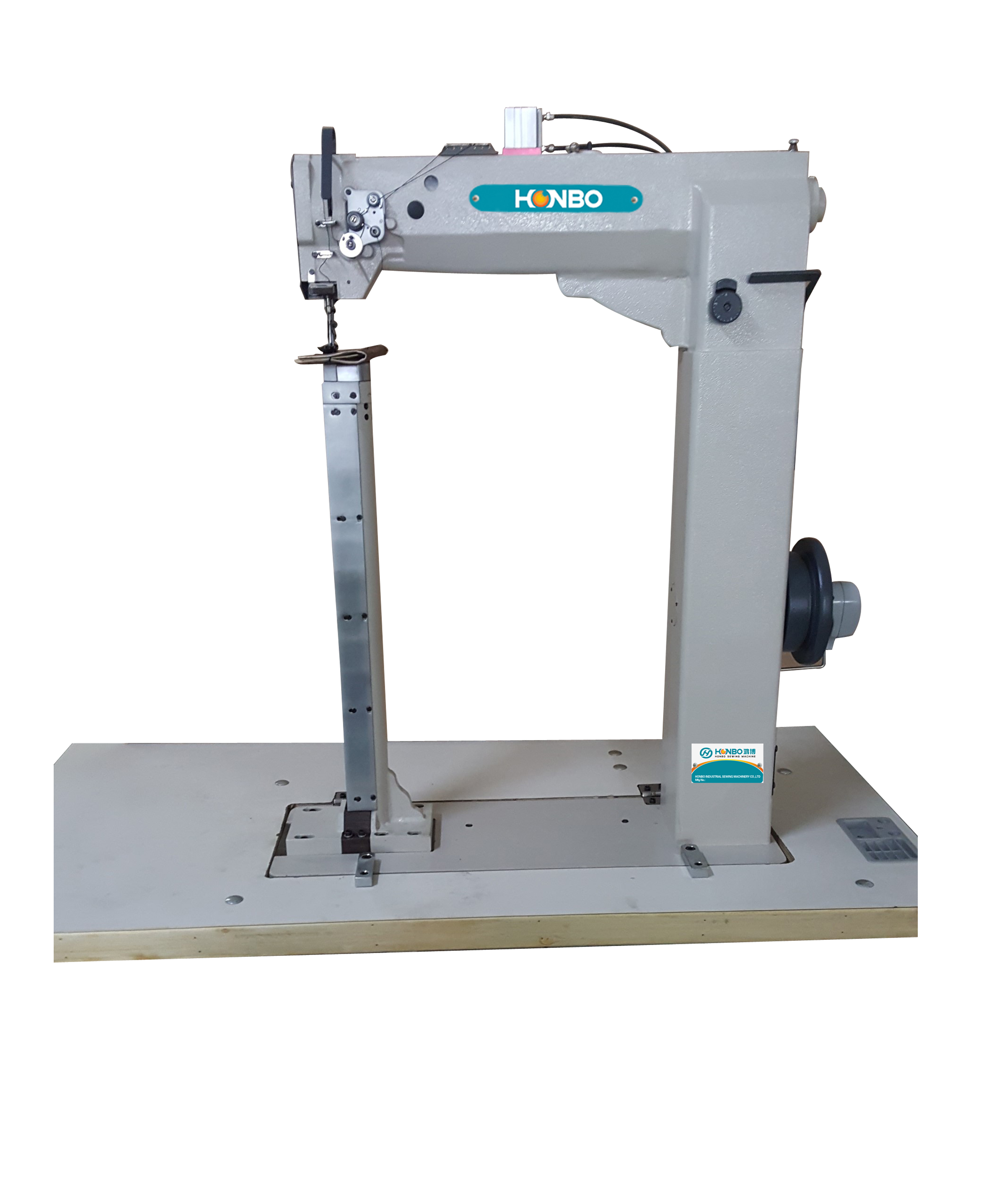 HB-8703F single needle unison feed industries prices post bed plastic luggage making leather shoe insole sewing machine