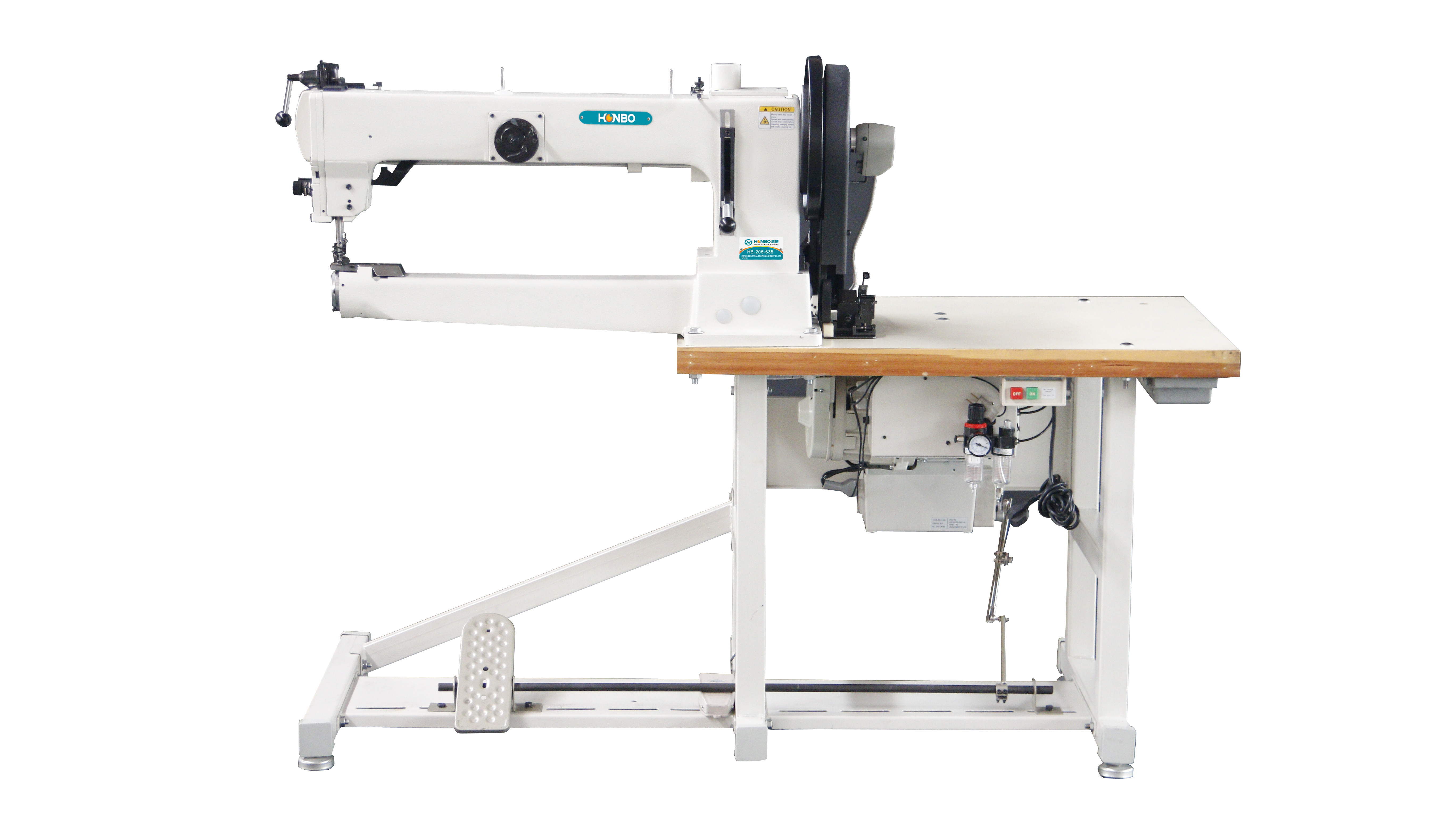 HB-205-635 industrial cylinder bed tent leather glove bag long arm heavy duty sewing machine