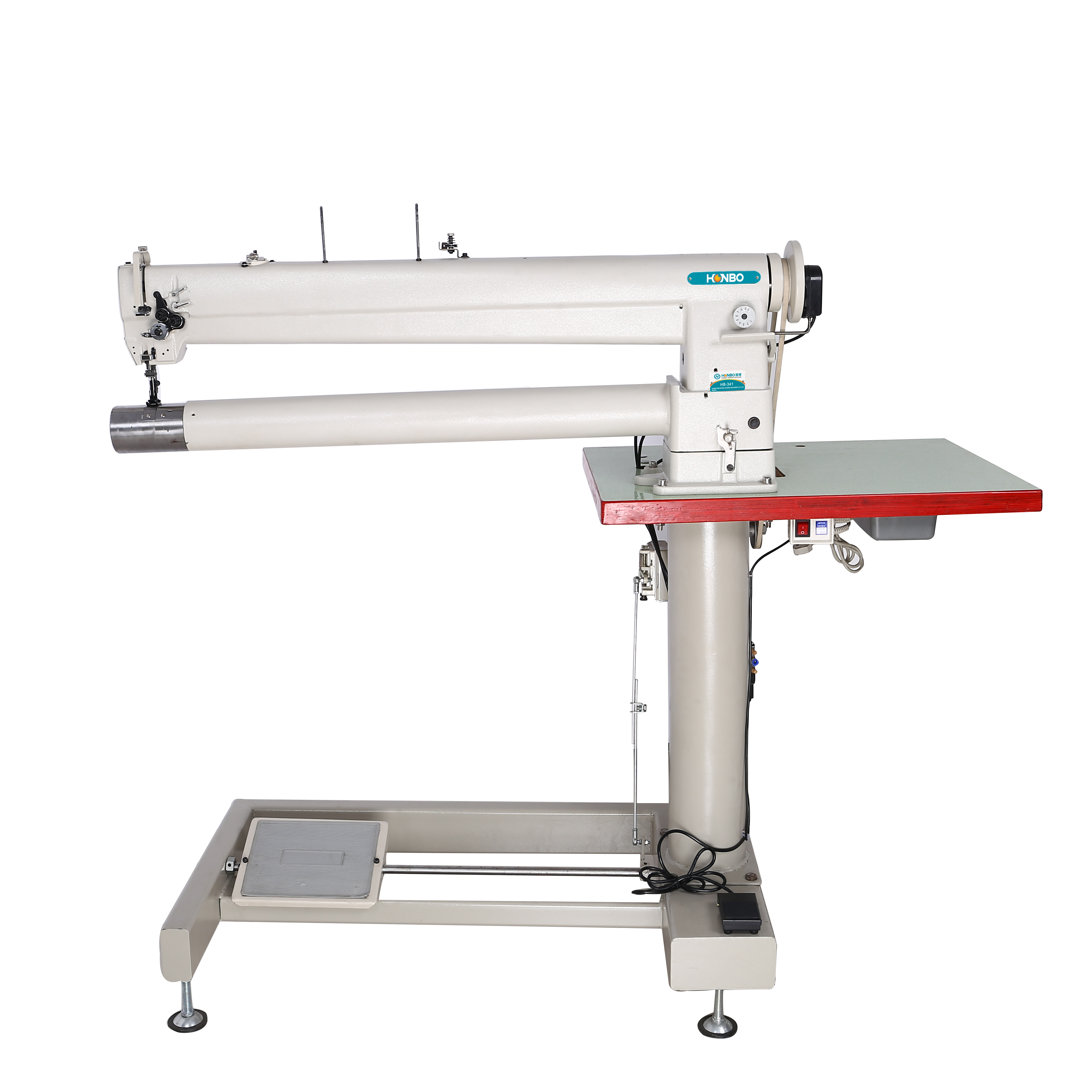 HB-341 factory direct price industrial price cylinder bed double needle long arm lockstitch sewing machine
