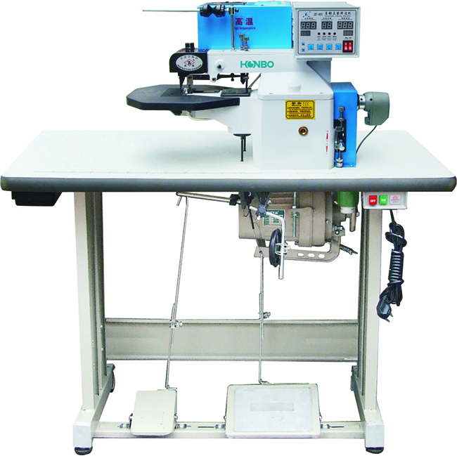 HB-801 cutting tooth industrial automatic leather shoe guling folding machine