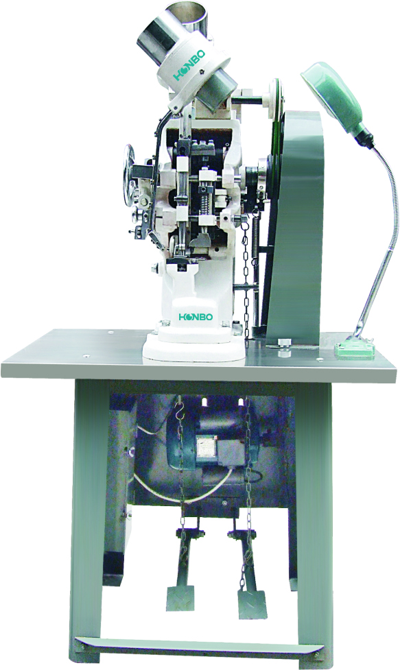 HB-800 Fully Automatic Shoes Garments Handbags Belts Eyeletting Machine