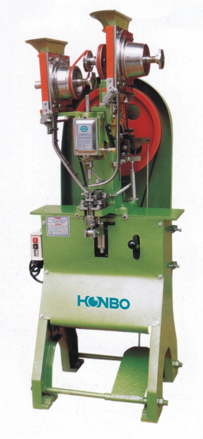 HB-989 automatic eyeleting machine(for 200/400/600 male&female eyelet)